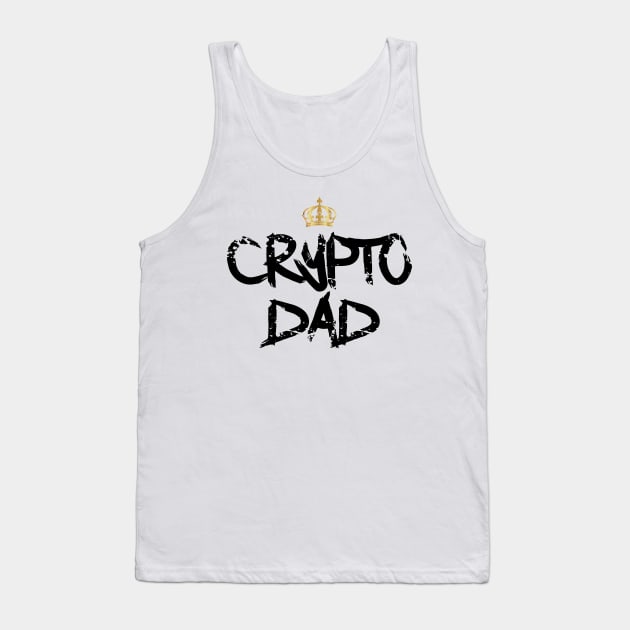 Crypto Dad Tank Top by DesignBoomArt